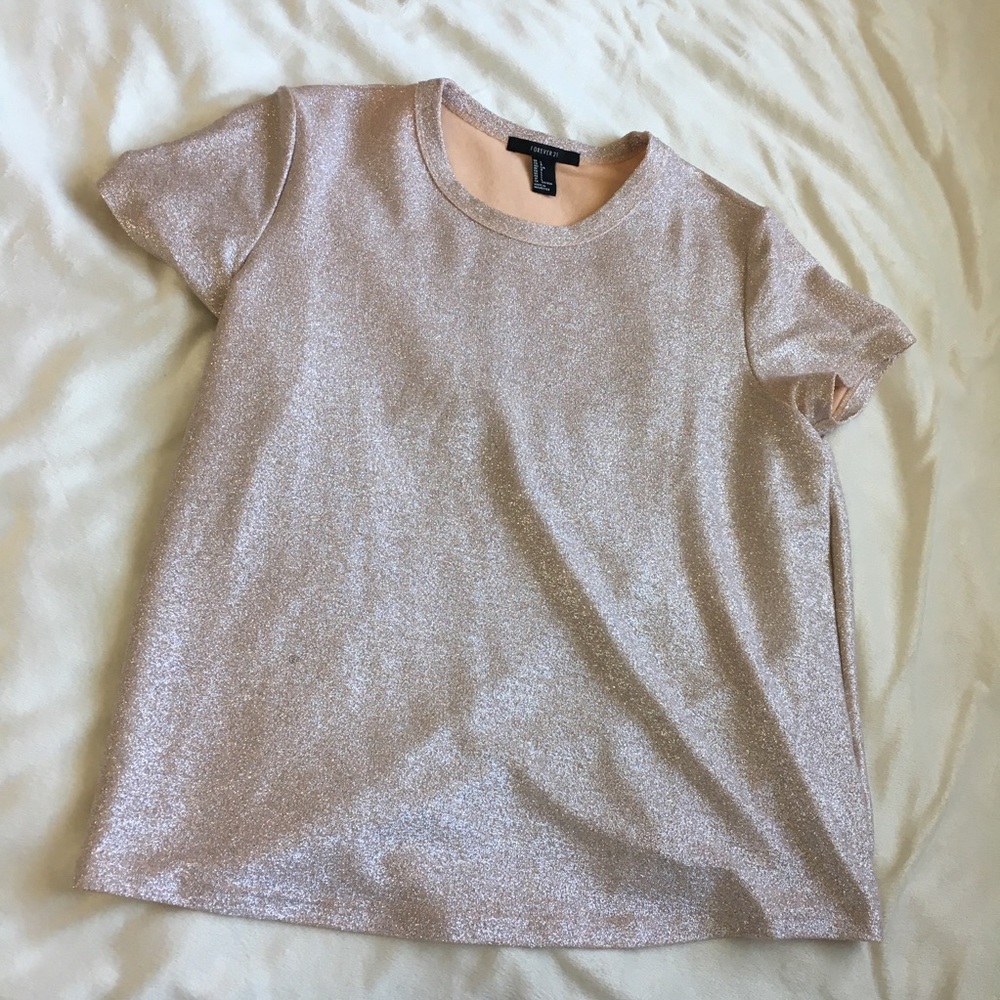 Light Pink Glitter Blouse
